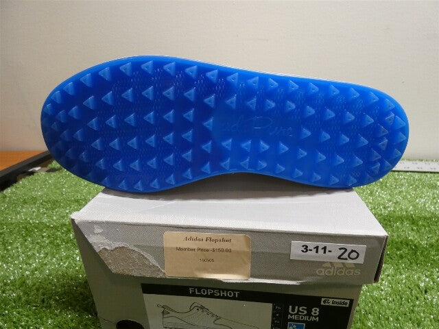 Adidas FlopShot White Spikeless Waterproof Golf Shoes Sz 8 GV9668 New