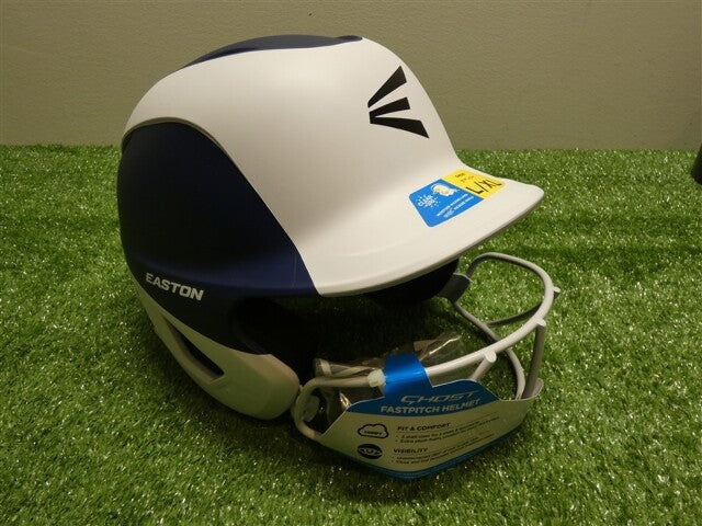 Easton Ghost Matte Fastpitch Softball Helmet L/XL (7 1/8- 7 3/4) Navy/White New