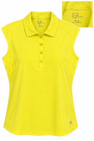 EP Pro Ladies Medium Lemon Yellow Golf Sleeveless Tank Top Shirt $79 Retail NWT
