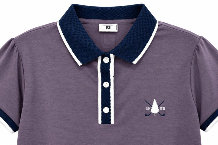 FootJoy Ladies Small Violet Purple Cap Sleeve Golf Top Polo Shirt $95 Retail NWT