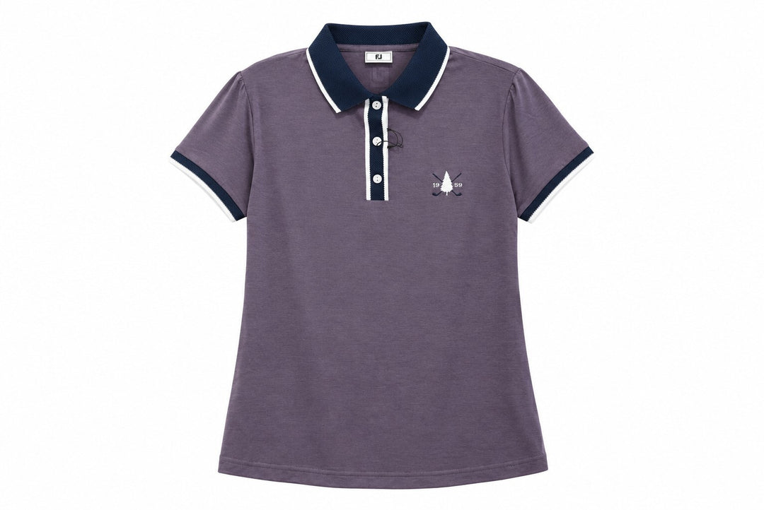 FootJoy Ladies Small Violet Purple Cap Sleeve Golf Top Polo Shirt $95 Retail NWT