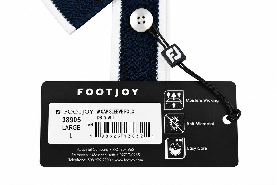 FootJoy Ladies Large Violet Purple Cap Sleeve Golf Top Polo Shirt $95 Retail NWT