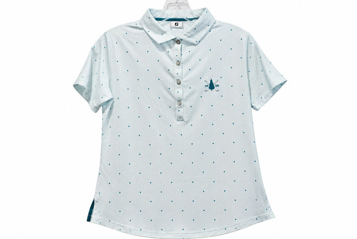FootJoy Ladies Small Teal White Golf Top Polo Shirt $95 Retail NWT