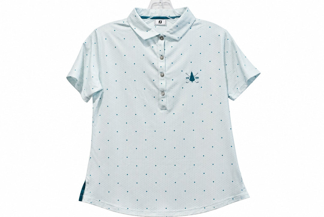 FootJoy Ladies X-Large Teal White Golf Top Polo Shirt $95 Retail NWT