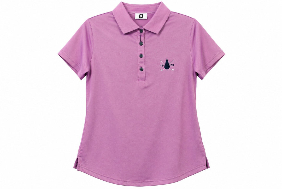 FootJoy Ladies Medium Pink Purple Speckle Golf Top Polo Shirt $95 Retail NWT