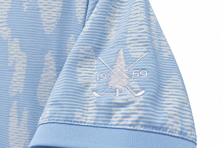 Adidas Ladies Large Crysal Sky ULTIMATE365 JACQUARD Polo Shirt $90 Retail NWT