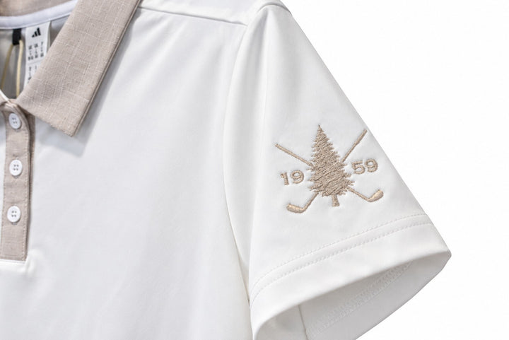 Adidas Ladies XL White Ultimate365+ Butterspun Grid Polo Shirt $90 Retail NWT