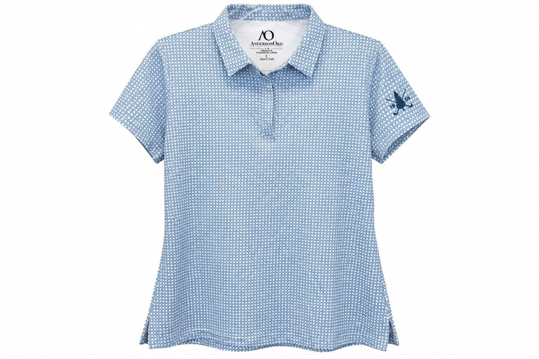Anderson Ord Ladies XX-Large Blue Makai Polo Shirt Golf Top $95 Retail NWT