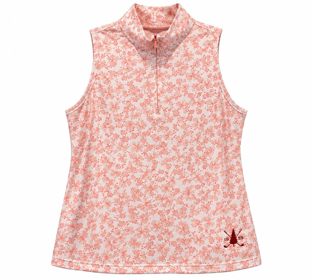 Under Armour Ladies Large Peach Floral UPF 30 SL Polo Shirt Golf $78 Retail NWT