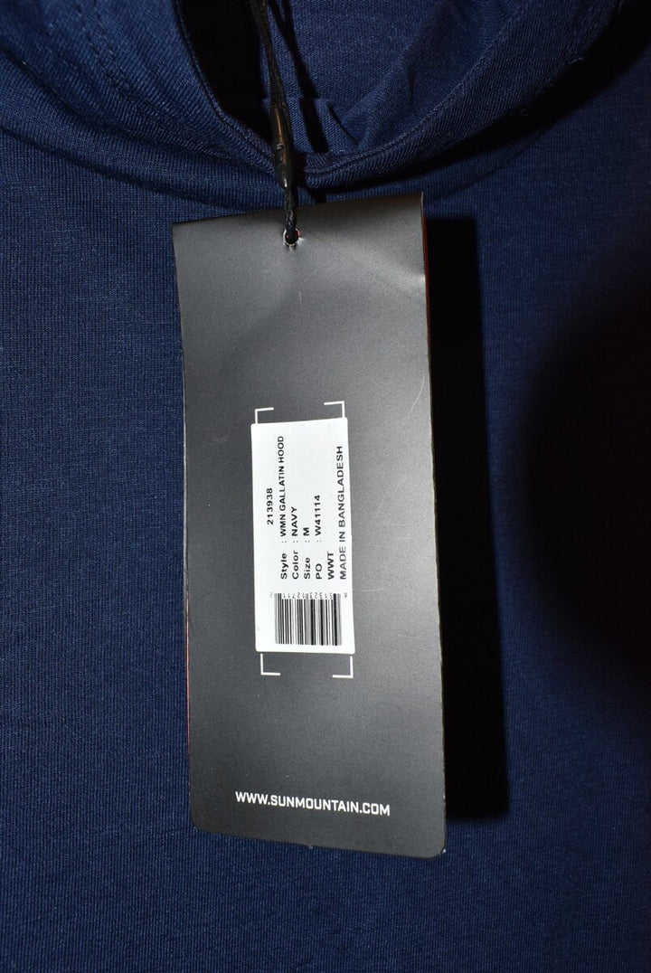 Sun Mountain Ladies Medium Navy Blue Gallatin Hoodie NWT