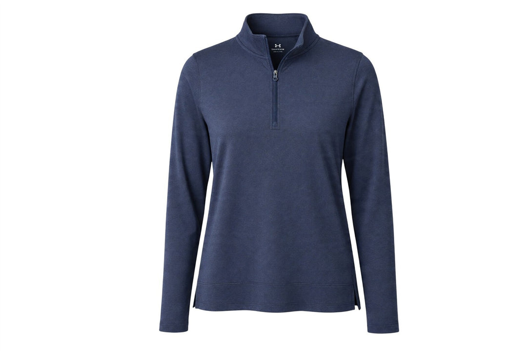 Under Armour Ladies Small Navy Blue Long Sleeve Quarter Zip $80 Retail NWT