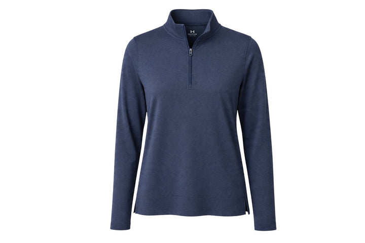 Under Armour Ladies Small Navy Blue Long Sleeve Quarter Zip $80 Retail NWT