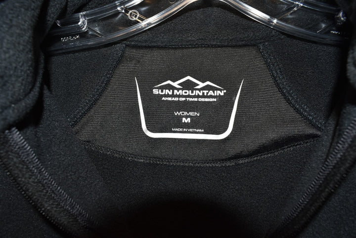 Sun Mountain Ladies Medium Black Teigan Pullover Fleece Jacket $100 Retail NWOT
