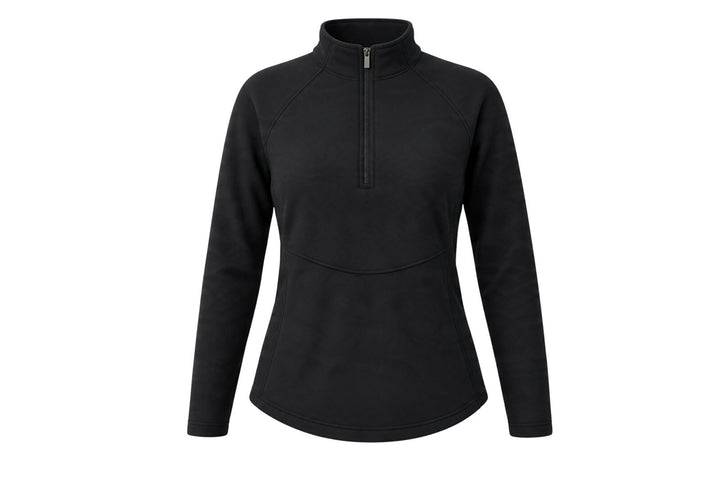 Sun Mountain Ladies Medium Black Teigan Pullover Fleece Jacket $100 Retail NWOT