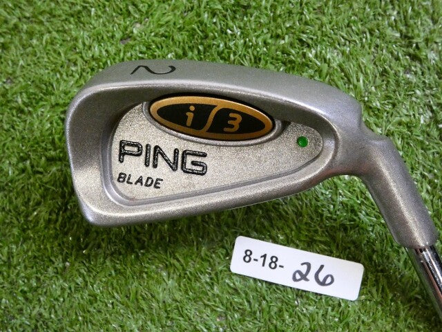 Ping i3 Blade 2 Iron Dynamic Gold S300 Stiff Steel Green Dot 2* Upright Mint