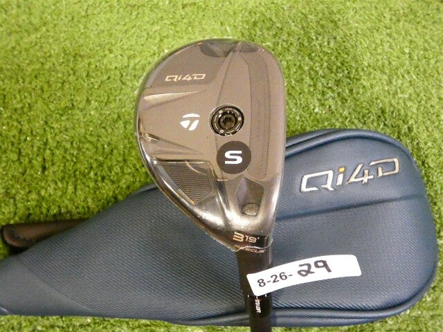 TaylorMade 2026 Qi4D 19* 3 Hybrid Rescue REAX 75 Stiff Graphite w Headcover New