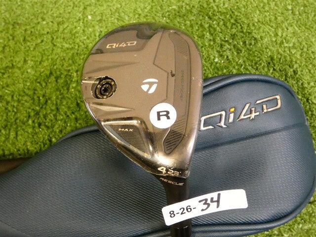 TaylorMade 2026 Qi4D Max 23* 4 Hybrid Rescue REAX 50 Regular Graphite w HC New