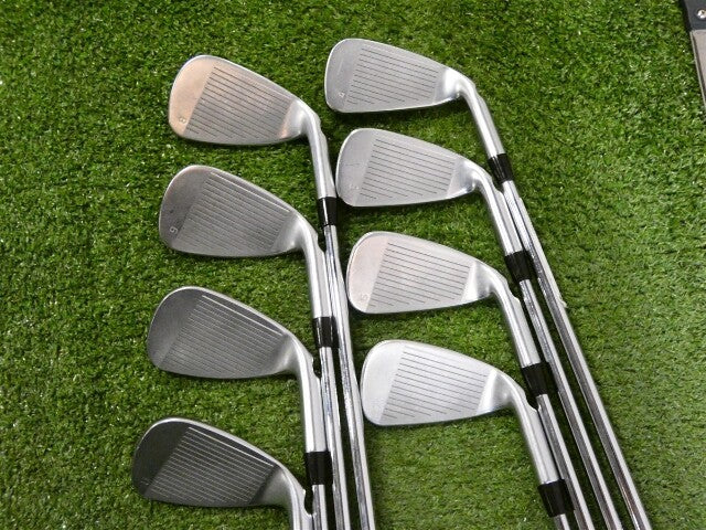 PING G410 Left Hand Irons 4-W &amp; U AWT 2.0 Regular Steel Black Dot