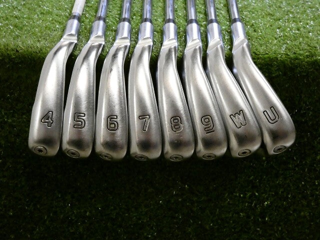 PING G410 Left Hand Irons 4-W &amp; U AWT 2.0 Regular Steel Black Dot
