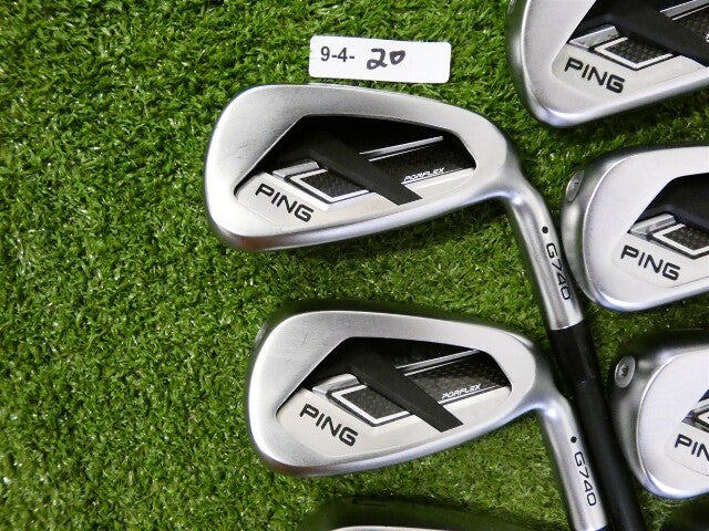 PING G740 Irons 5-W &amp; U Alta CB AWT Regular Graphite Black Dot Excellent
