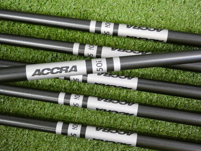PING G410 Womens Irons 7-W, U &amp; S ACCRA 50i Ladies Graphite Blue Dot 1* Upright
