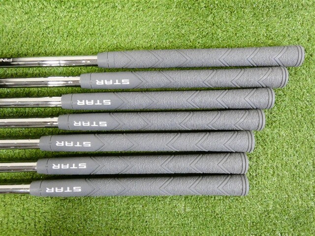 PING i540 Irons 5-W &amp; U AWT 3.0 Regular Steel Mid Grips Red Dot 1* Flat +.5"