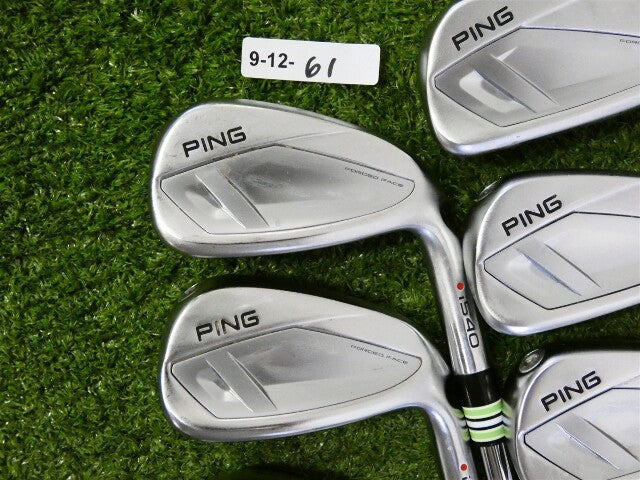 PING i540 Irons 5-W &amp; U AWT 3.0 Regular Steel Mid Grips Red Dot 1* Flat +.5"
