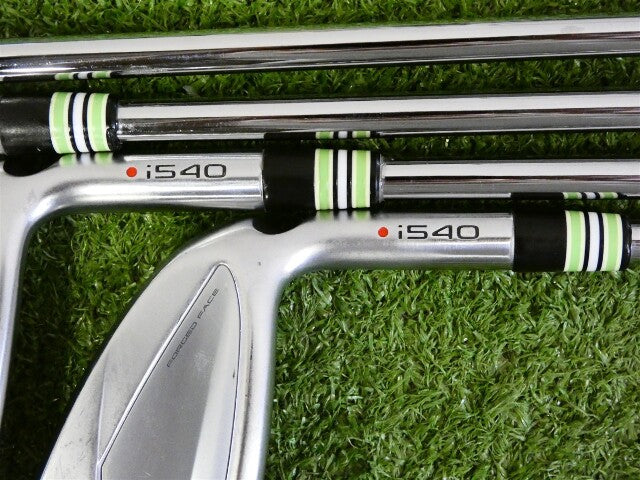 PING i540 Irons 5-W &amp; U AWT 3.0 Regular Steel Mid Grips Red Dot 1* Flat +.5"