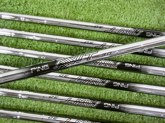 PING i540 Irons 5-W &amp; U AWT 3.0 Regular Steel Mid Grips Red Dot 1* Flat +.5"