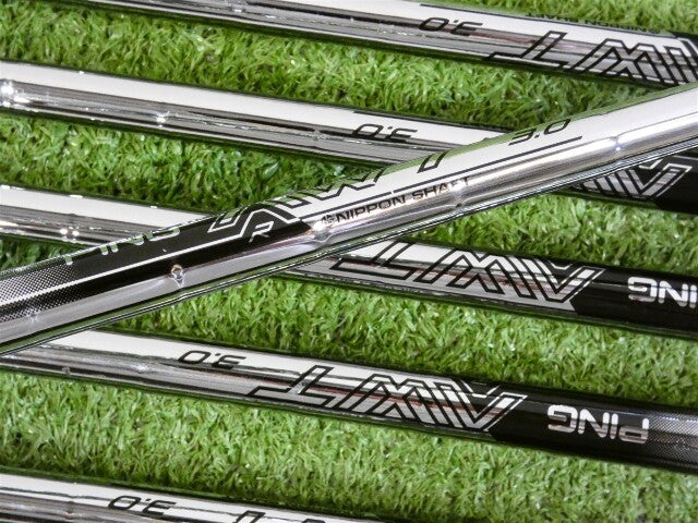 PING i540 Irons 5-W &amp; U AWT 3.0 Regular Steel Mid Grips Red Dot 1* Flat +.5"