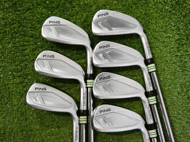 PING i540 Irons 5-W &amp; U AWT 3.0 Regular Steel Mid Grips Red Dot 1* Flat +.5"