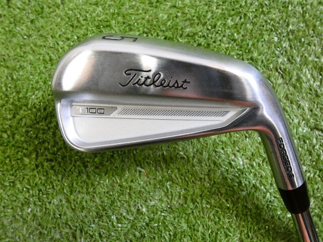Titleist 2023 T100 Forged 5 Iron AMT Tour White S300 Stiff Steel Excellent