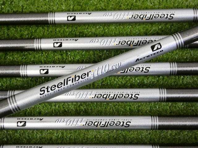 Titleist 2025 T350 Irons 5-P &amp; 48* W SteelFiber i110 cw Stiff Graphite Oversize