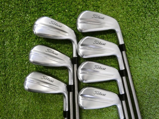 Titleist 2025 T350 Irons 5-P &amp; 48* W SteelFiber i110 cw Stiff Graphite Oversize