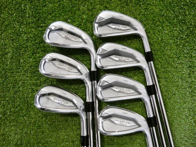 Callaway Quantum Max Irons 5-P &amp; A KBS Max 90 Stiff Steel New