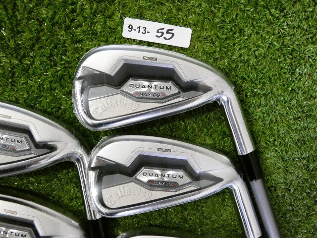 Callaway Quantum Max OS Irons 6-P &amp; A Denali Silver 60g 5.5 Regular Graphite New