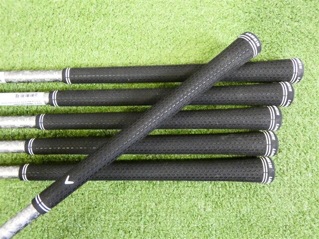Callaway Quantum Max OS Irons 6-P &amp; A Denali Silver 60g 5.5 Regular Graphite New