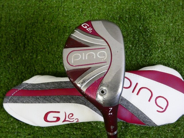 PING G Le2 34* Womens 7 Hybrid Rescue ULT240 Lite Ladies Graphite with Headcover