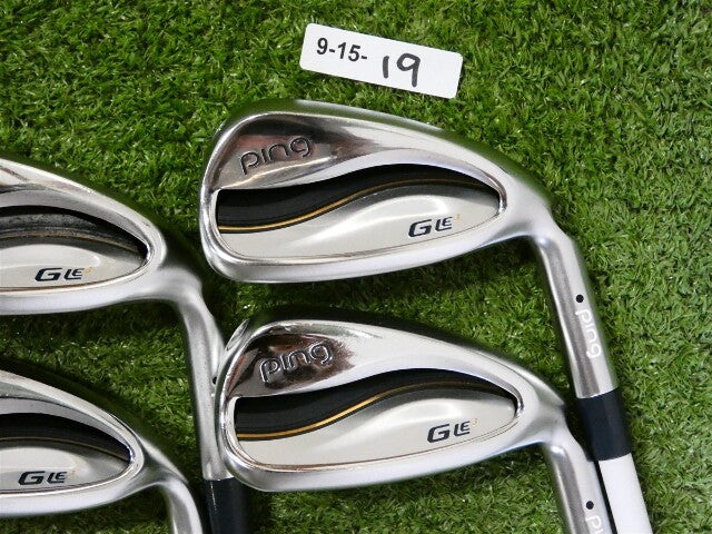 PING G Le3 Womens Irons 8-W &amp; S ULT250 Lite Ladies Graphite Black Dot Excellent