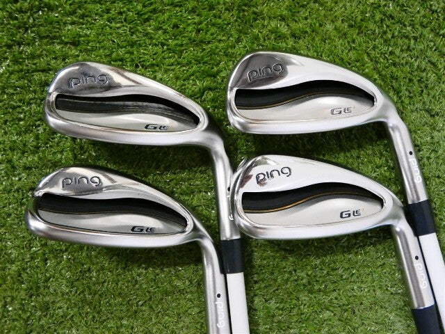 PING G Le3 Womens Irons 8-W &amp; S ULT250 Lite Ladies Graphite Black Dot Excellent