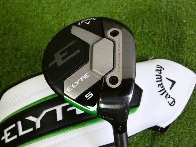 Callaway Elyte 18* 5 Wood Denali Charcoal 60g 6.0 Stiff with HC Mid Excellent