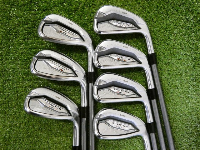 Callaway Quantum Max Irons 5-P &amp; A Denali Charcoal 75g 6.0 Stiff Graphite +.5"
