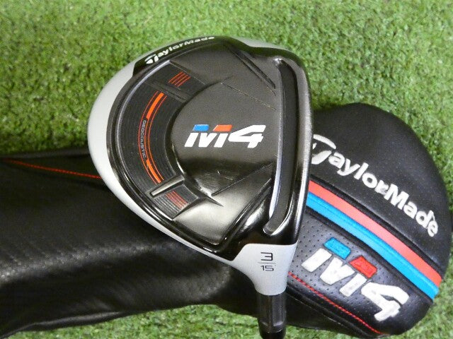 TaylorMade M4 15* 3 Wood Atmos 5R Regular Graphite with Headcover