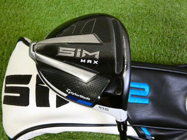 TaylorMade SIM Max 10.5* Driver Ventus Blue 5 Stiff Graphite with Headcover Mid