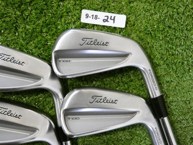 Titleist 2025 T100 Forged Irons 6-9 (No P Wedge) KBS Tour V 110 Stiff Steel