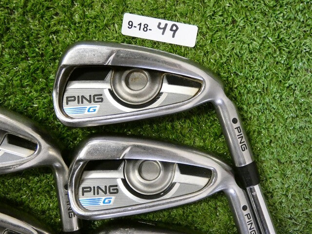 PING 2016 G Irons 5-W &amp; U AWT 2.0 Stiff Steel Black Dot +.5"