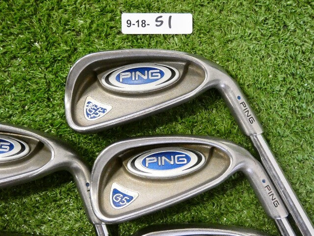Ping G5 Irons 5-9 (No W Wedge) Regular Steel Mid Blue Dot .75* Upright