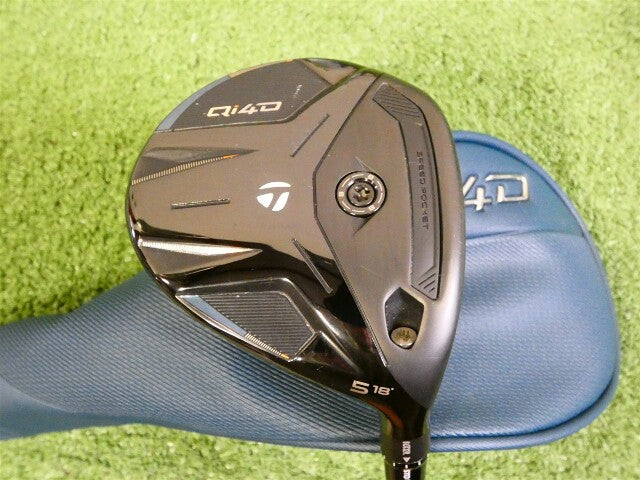 TaylorMade 2026 Qi4D 18* 5 Wood REAX 55 Regular Graphite with Headcover