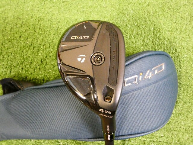 TaylorMade 2026 Qi4D 22* 4 Hybrid Rescue REAX 75 Stiff Graphite w Headcover Mint