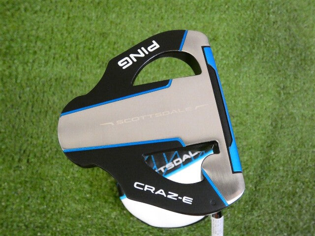 Ping 2025 Scottsdale Craz-E CB 37.75" Straight Putter HC S Stroke Black Dot New